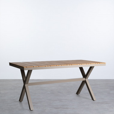 Verstellbare Liegestuhl aus Aluminium und Stoff Kapry - themasie.com