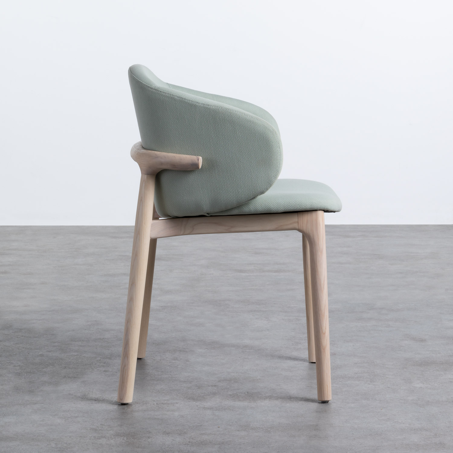 Silla de Comedor en Tela y Madera Wisi - themasie.com