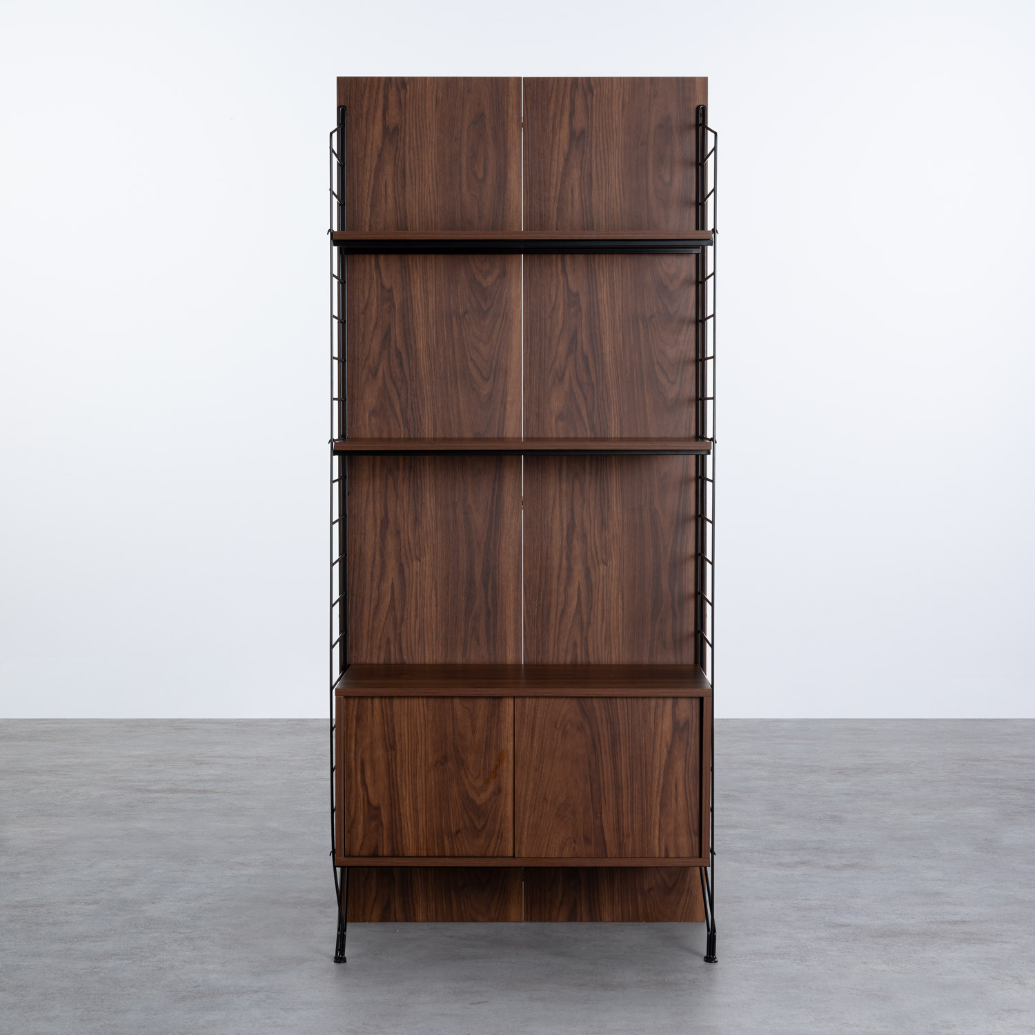 Estantería alta con armario pequeño Omar - themasie.com