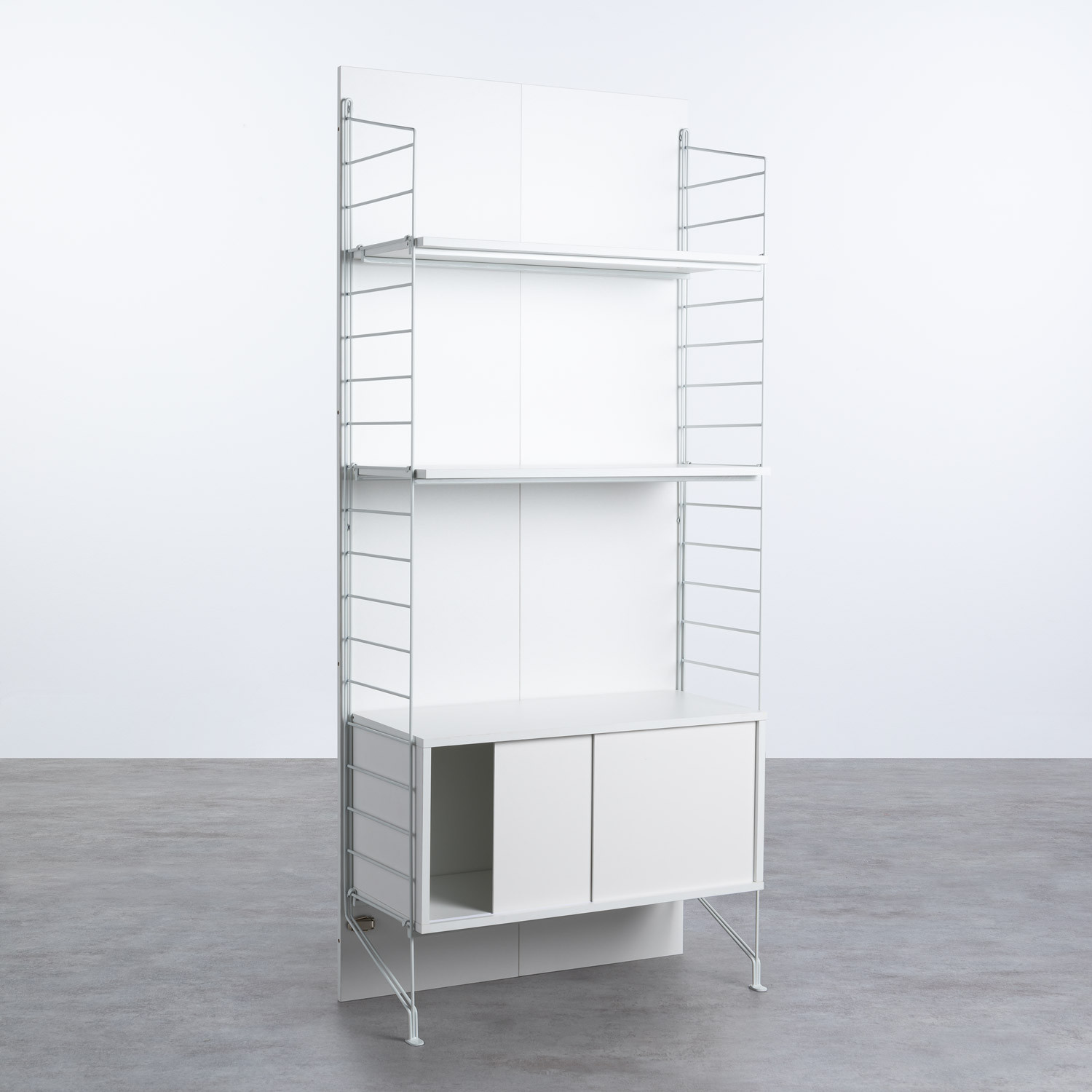 Estantería alta con armario pequeño Omar - themasie.com