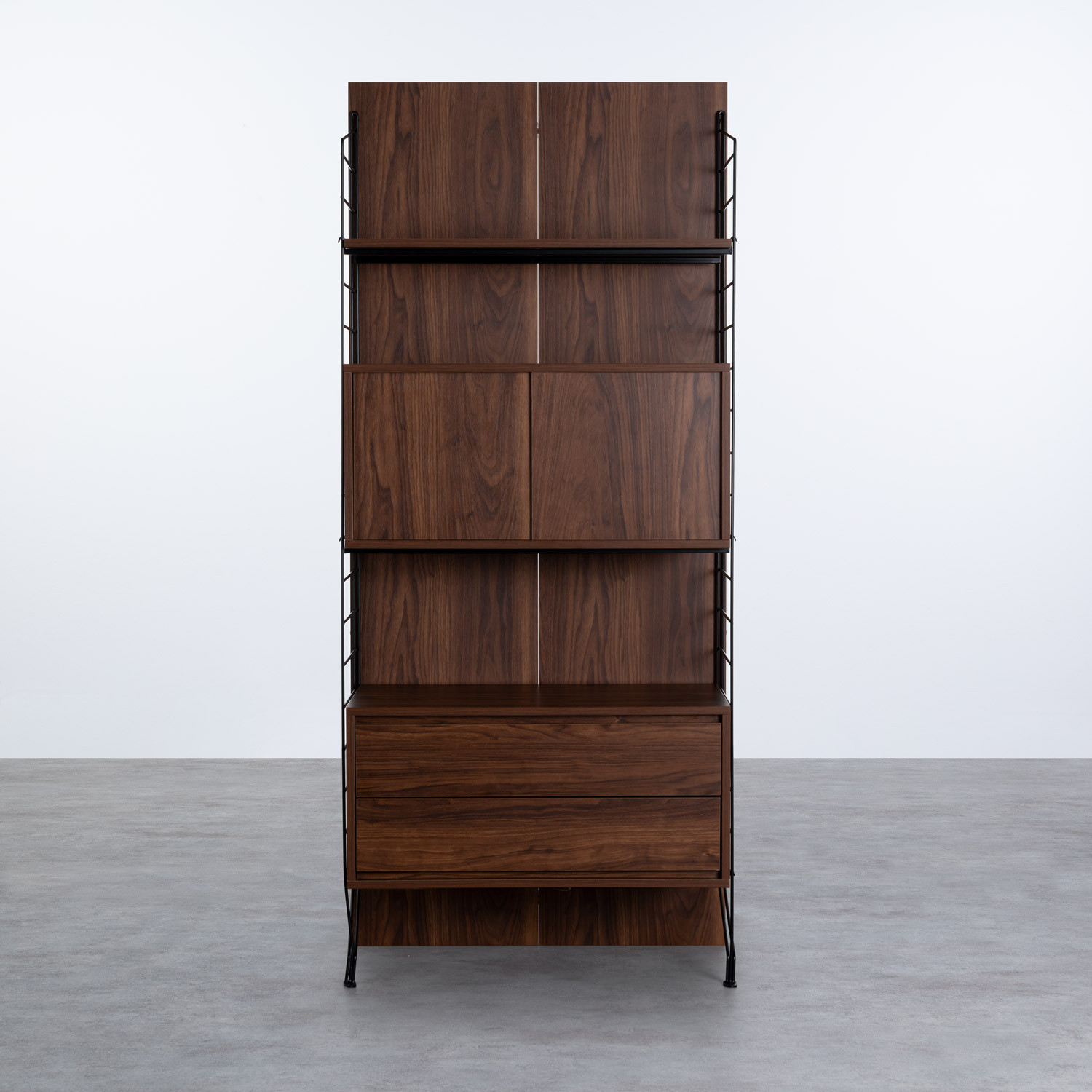 Estantería alta con cajonera y almacenaje Omar