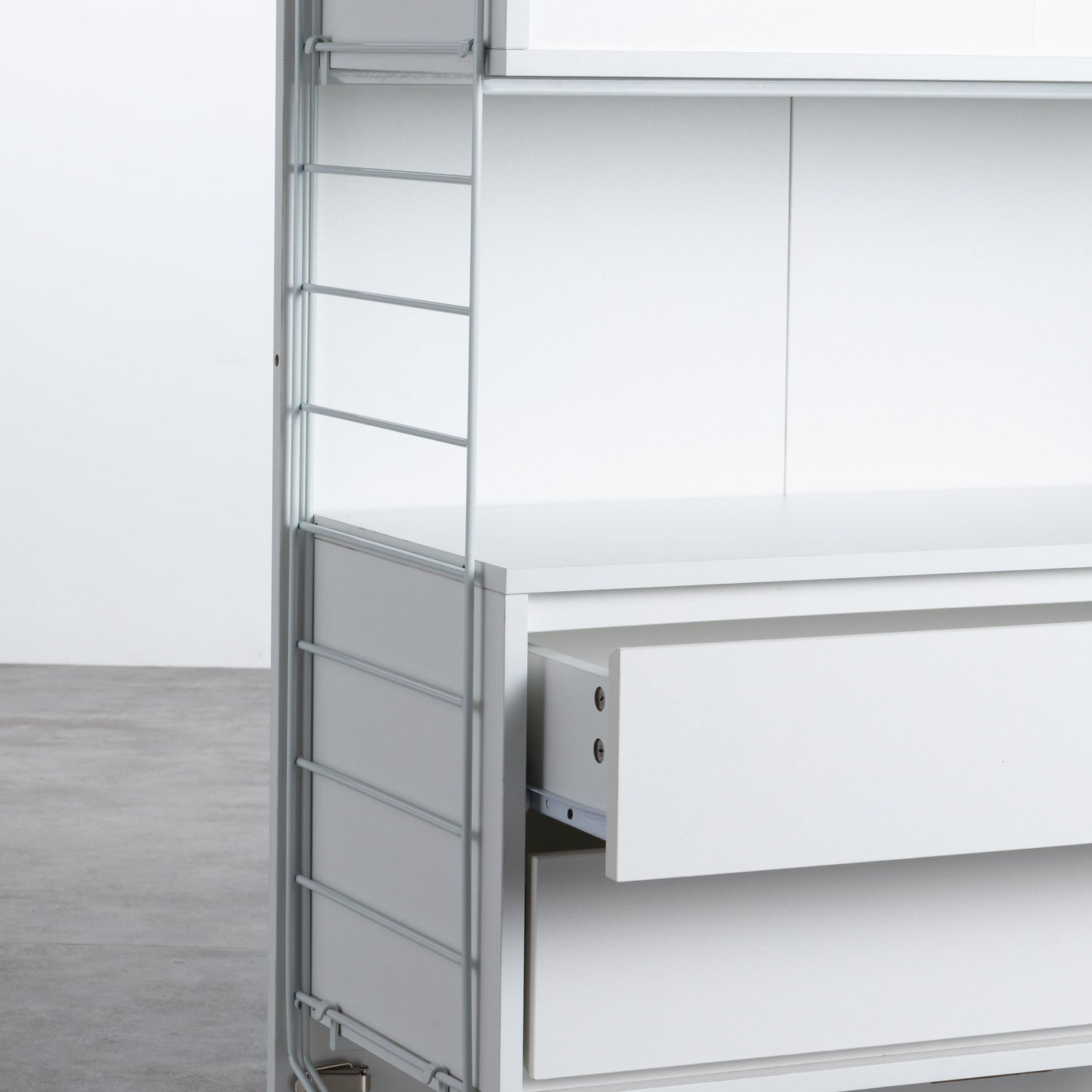 Estantería alta con cajonera y almacenaje Omar