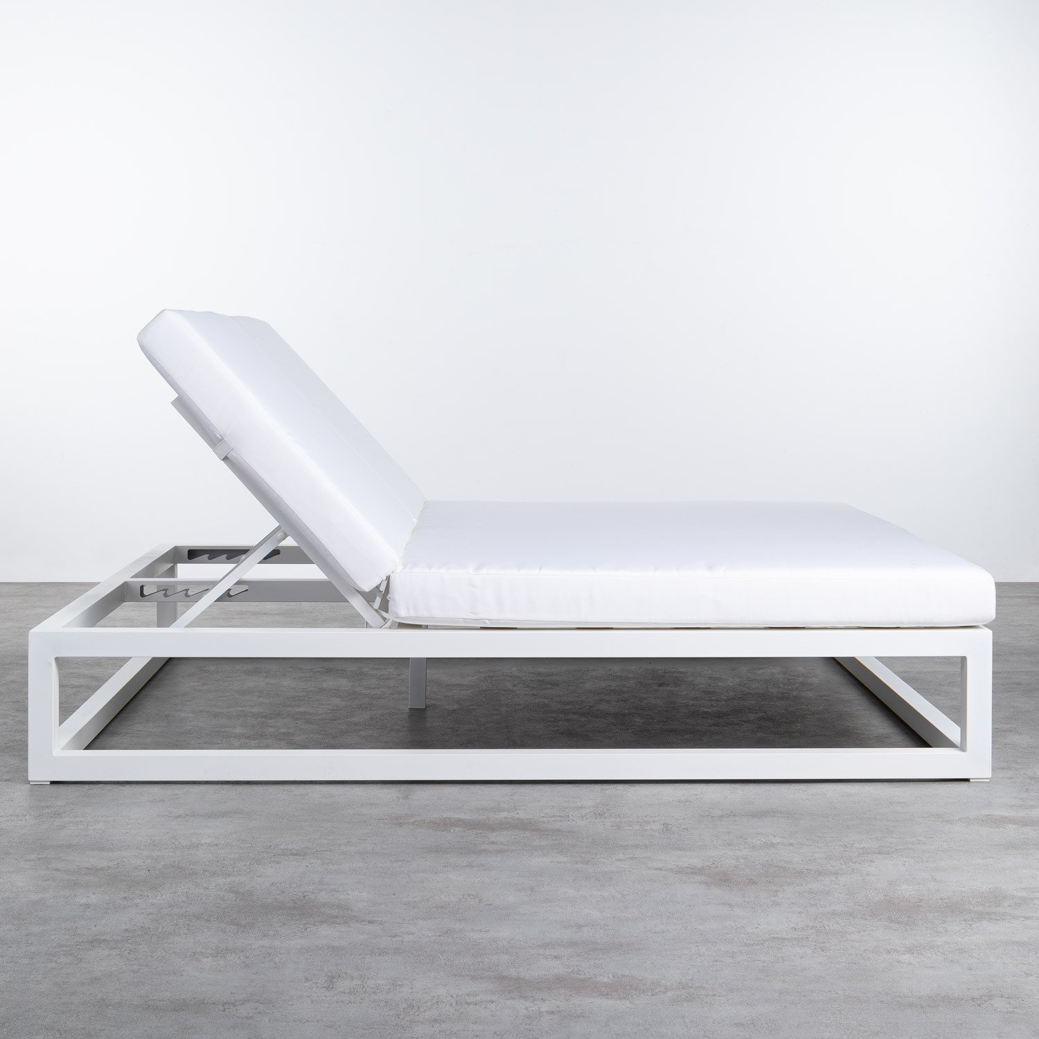 Tumbona Doble Reclinable de Tela y Aluminio Kewin - themasie.com