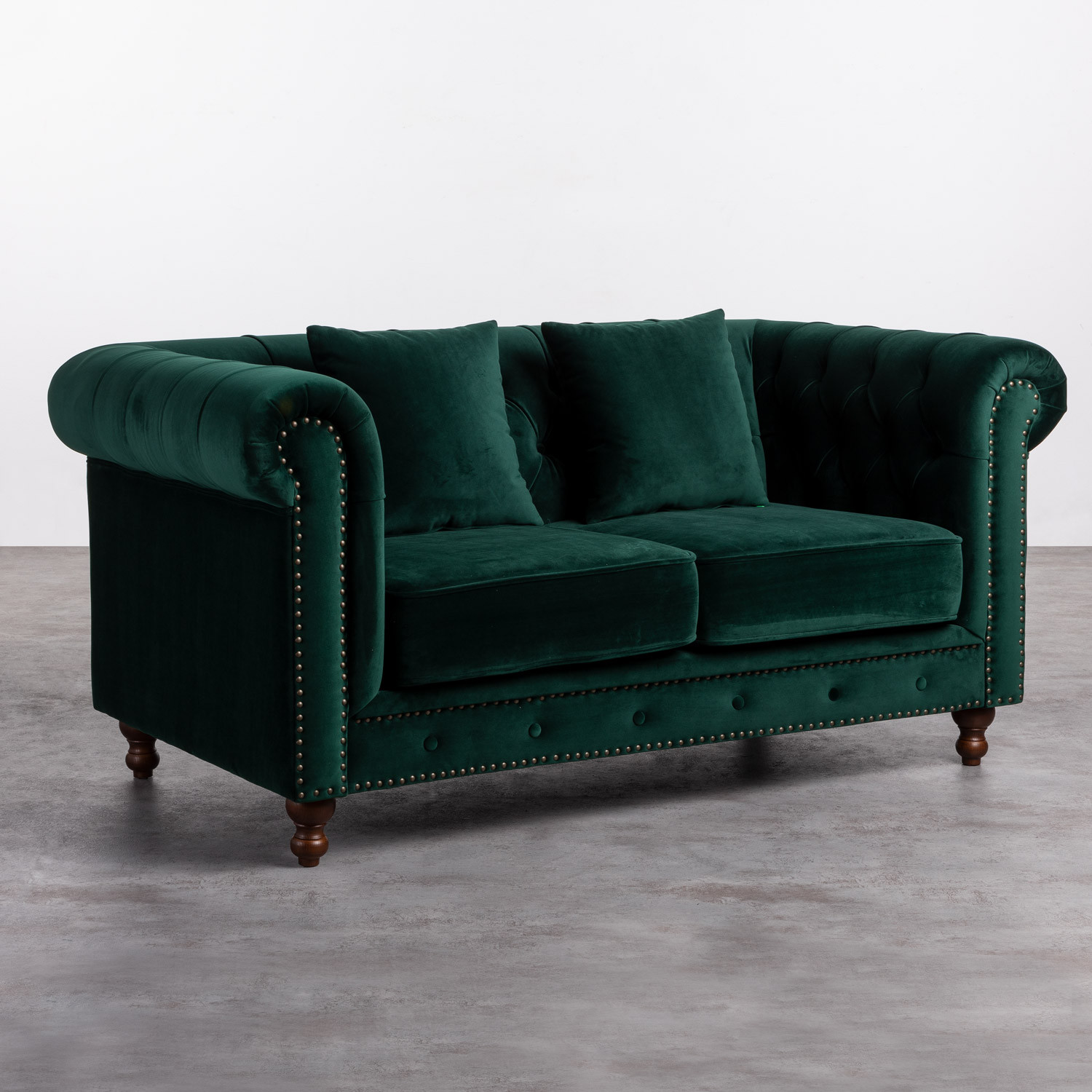 Sofá de 2 Lugares em Veludo Velluto